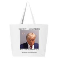 Donald Trump Mug Shot August 24 2024 Election Interference 25L Jumbo Tote