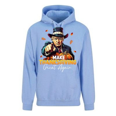 Donald Trump Make Thanksgiving Great Again DaddyS Home Maga Unisex Surf Hoodie