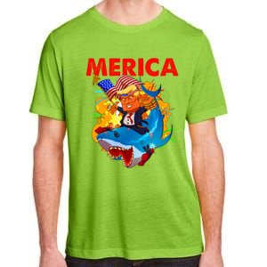 Donald Trump Merica American Flag Murica Gift Adult ChromaSoft Performance T-Shirt