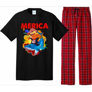 Donald Trump Merica American Flag Murica Gift Pajama Set