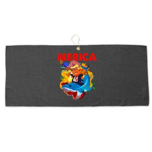 Donald Trump Merica American Flag Murica Gift Large Microfiber Waffle Golf Towel