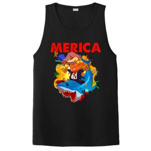 Donald Trump Merica American Flag Murica Gift PosiCharge Competitor Tank