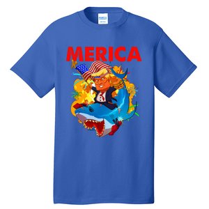 Donald Trump Merica American Flag Murica Gift Tall T-Shirt