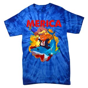 Donald Trump Merica American Flag Murica Gift Tie-Dye T-Shirt