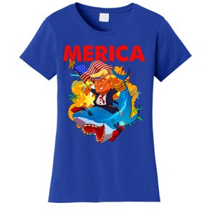 Donald Trump Merica American Flag Murica Gift Women's T-Shirt