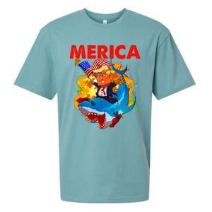 Donald Trump Merica American Flag Murica Gift Sueded Cloud Jersey T-Shirt