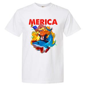 Donald Trump Merica American Flag Murica Gift Garment-Dyed Heavyweight T-Shirt