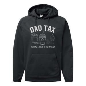 Dad Tax Making Sure ItS Not P.O.I.S.O.N Performance Fleece Hoodie