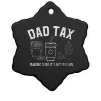 Dad Tax Making Sure ItS Not P.O.I.S.O.N Ceramic Star Ornament