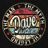 Dave The Man The Myth The Legend First Name Dave Ladies PosiCharge Tri-Blend Wicking Tank