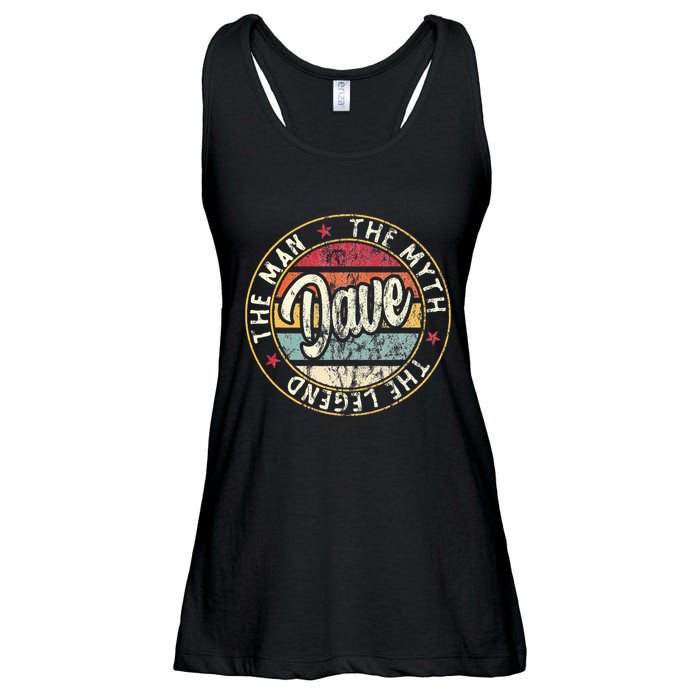 Dave The Man The Myth The Legend First Name Dave Ladies Essential Flowy Tank
