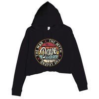 Dave The Man The Myth The Legend First Name Dave Crop Fleece Hoodie