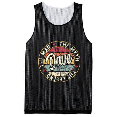 Dave The Man The Myth The Legend First Name Dave Mesh Reversible Basketball Jersey Tank