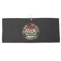 Dave The Man The Myth The Legend First Name Dave Large Microfiber Waffle Golf Towel