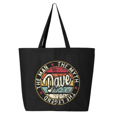 Dave The Man The Myth The Legend First Name Dave 25L Jumbo Tote