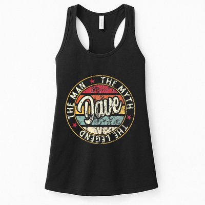 Dave The Man The Myth The Legend First Name Dave Womens Tank Top