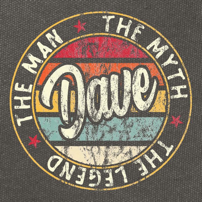 Dave The Man The Myth The Legend First Name Dave Cotton Canvas Backpack