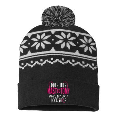 Does This Mastectomy Make My Butt Look Big Breast Cancer USA-Made Snowflake Beanie