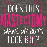 Does This Mastectomy Make My Butt Look Big Breast Cancer Cotton Canvas Backpack