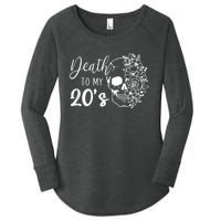 Death To My 20's Funny Skull 20th Birthday Party Twenty Bday Women's Perfect Tri Tunic Long Sleeve Shirt