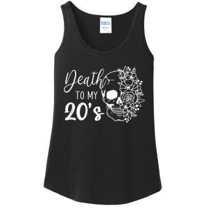 Death To My 20's Funny Skull 20th Birthday Party Twenty Bday Ladies Essential Tank