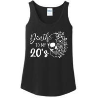 Death To My 20's Funny Skull 20th Birthday Party Twenty Bday Ladies Essential Tank