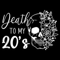 Death To My 20's Funny Skull 20th Birthday Party Twenty Bday 16 in Basic Backpack
