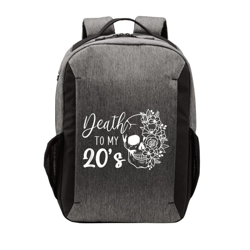 Death To My 20's Funny Skull 20th Birthday Party Twenty Bday Vector Backpack