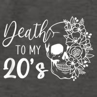 Death To My 20's Funny Skull 20th Birthday Party Twenty Bday Vector Backpack