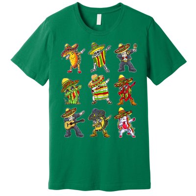 Dabbing Taco Mexican Friends Cinco De Mayo Premium T-Shirt