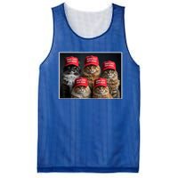 Donald Trump Make Cats Safe Again Red Hat 2024 Debate Funny Mesh Reversible Basketball Jersey Tank