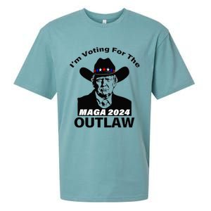 Donald Trump Maga IM Voting For The Outlaw 2024 President Sueded Cloud Jersey T-Shirt