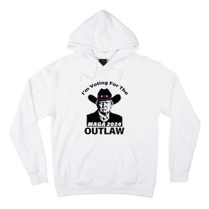 Donald Trump Maga IM Voting For The Outlaw 2024 President Hoodie