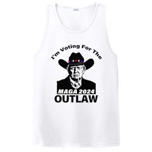 Donald Trump Maga IM Voting For The Outlaw 2024 President PosiCharge Competitor Tank