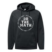 Do The Math X Love Add Hope Slogan Gift For Women Man Performance Fleece Hoodie