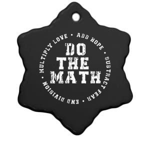 Do The Math X Love Add Hope Slogan Gift For Women Man Ceramic Star Ornament