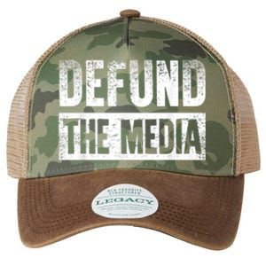 Defund The Media Legacy Tie Dye Trucker Hat