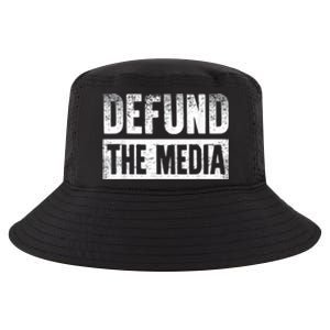 Defund The Media Cool Comfort Performance Bucket Hat