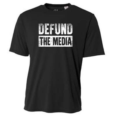 Defund The Media Cooling Performance Crew T-Shirt