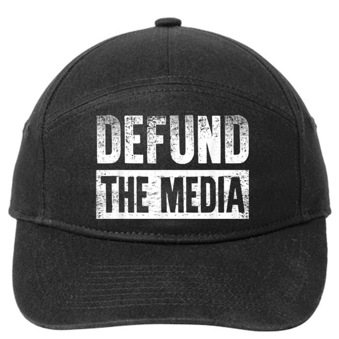 Defund The Media 7-Panel Snapback Hat