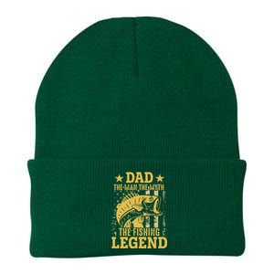 Dad The Man The Myth The Fishing Legend Knit Cap Winter Beanie