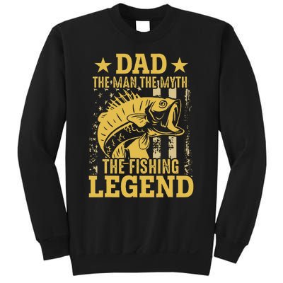 Dad The Man The Myth The Fishing Legend Sweatshirt