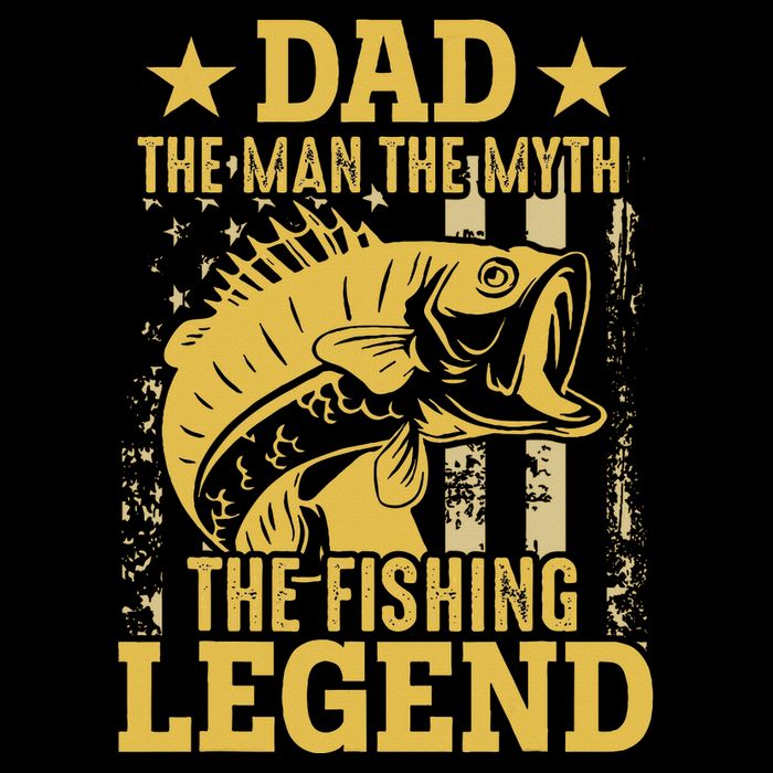 Dad The Man The Myth The Fishing Legend Bucket Hat