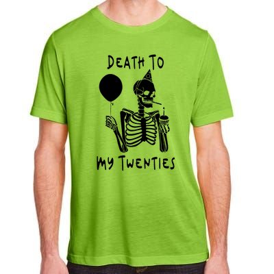 Death To My Twenties Funny R I P 20s 30th Birthday Skeleton Adult ChromaSoft Performance T-Shirt