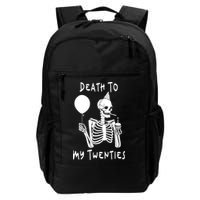 Death To My Twenties Funny R I P 20s 30th Birthday Skeleton Backpack