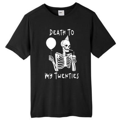 Death To My Twenties Funny R I P 20s 30th Birthday Skeleton Tall Fusion ChromaSoft Performance T-Shirt