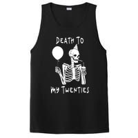 Death To My Twenties Funny R I P 20s 30th Birthday Skeleton PosiCharge Competitor Tank