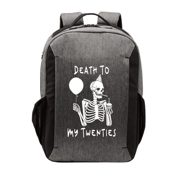 Death To My Twenties Funny R I P 20s 30th Birthday Skeleton Vector Backpack
