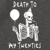 Death To My Twenties Funny R I P 20s 30th Birthday Skeleton Vector Backpack