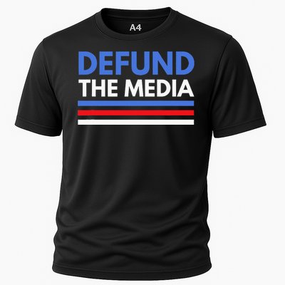 Defund The Media Funny Media Election Humor Cooling Performance Crew T-Shirt